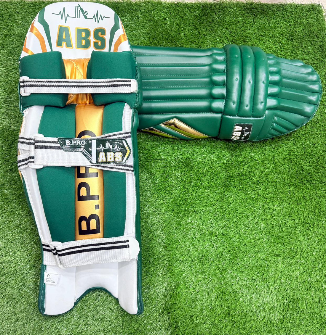 B-PRO Cricket Batting Pads Green